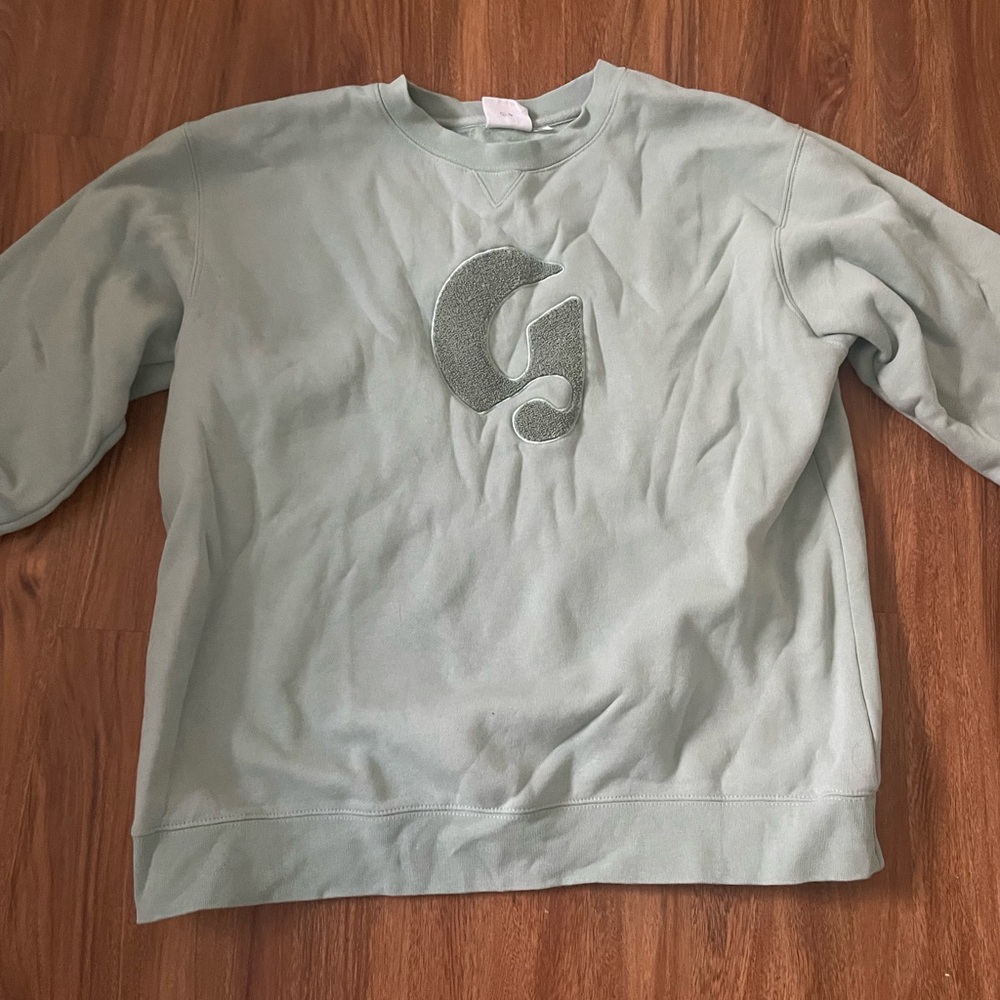 BRAND NEW Mint Green Glossier Sweatshirt